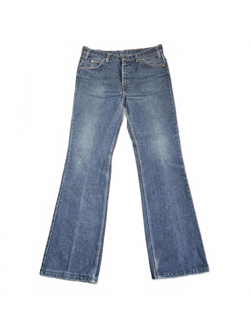 Vintage Plain Pockets Men's Waist 36 in Blue Denim Jeans Classic Fit Casual Wear